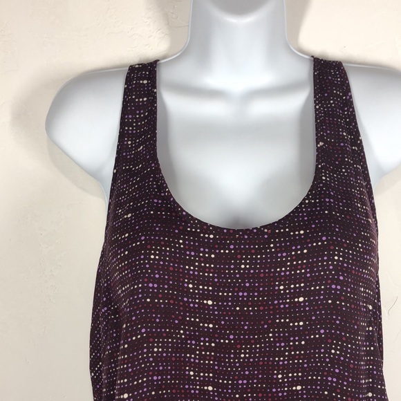 French Connection purple polka dot sleeveless blouse size xs - Picture 2 of 10